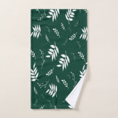 葉パターン バスタオルセット (ハンドタオル)