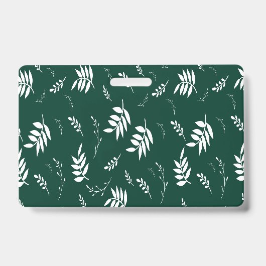 葉パターン バッジ (表面)