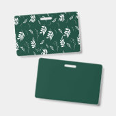 葉パターン バッジ (表裏)