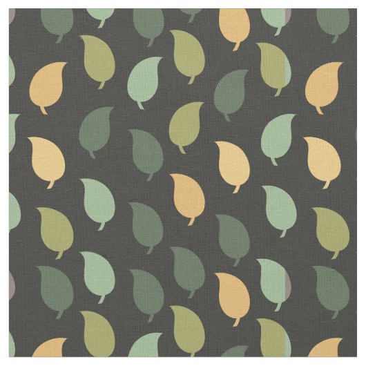 葉パターン ファブリック (クローズアップ)