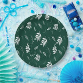 葉パターン ペーパープレート (パーティー)