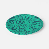 葉パターン ペーパープレート (アングル)