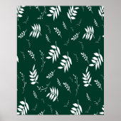 葉パターン ポスター (正面)