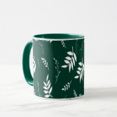 葉パターン マグカップ (正面左)