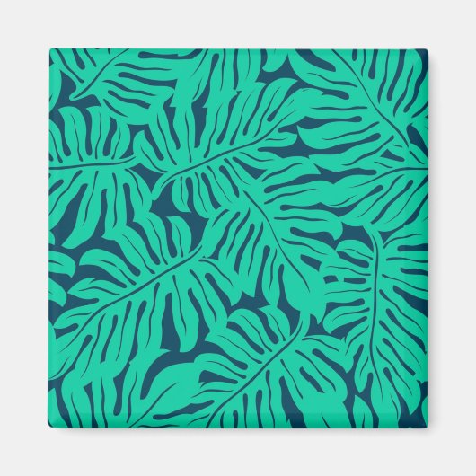 葉パターン マグネット (正面)