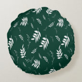 葉パターン ラウンドクッション (裏面)
