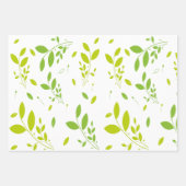 葉パターン ラッピングペーパーシート (正面3)