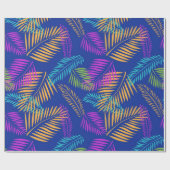 葉パターン ラッピングペーパー (フラット)