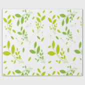 葉パターン ラッピングペーパー (フラット)
