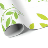 葉パターン ラッピングペーパー (ロールコーナー)