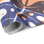 葉パターン ラッピングペーパー (ロールコーナー)