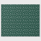 葉パターン ラッピングペーパー (フラット)