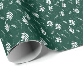 葉パターン ラッピングペーパー (ロールコーナー)