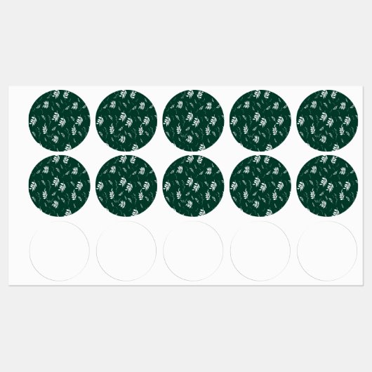 葉パターン ラベル (シート)