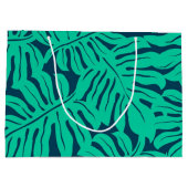 葉パターン ラージペーパーバッグ (裏面)