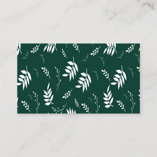 葉パターン 名刺 (正面)