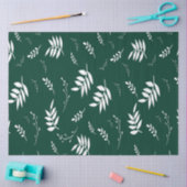 葉パターン 薄葉紙 (クラフト)