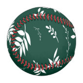 葉パターン 野球ボール (正面左)