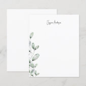 葉パーソナライズされたのモダンフォント名 (正面/裏面)