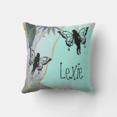 葉ファンタジーパーソナライズされた クッション (裏面)