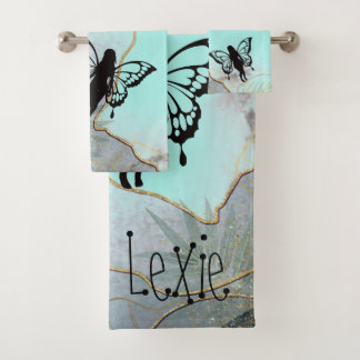 葉ファンタジーパーソナライズされた バスタオルセット