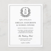 葉フォーマル状紋章モノグラム写結婚真 チラシ (正面)