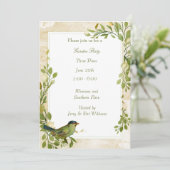 葉フレームガーデンパーティの招待状 セーブザデート (スタンド正面)