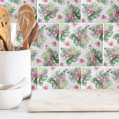 葉フローラ熱帯模様 タイル