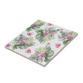 葉フローラ熱帯模様 タイル (側面)