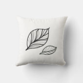 葉プリント クッション (裏面)