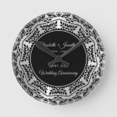 葉マンダラ25周年記念 ラウンド壁時計 (正面)