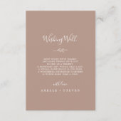 葉ミニマル中性結婚願い井戸 エンクロージャーカード (正面)