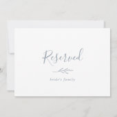 葉ミニマル板 |ほこりっぽい青の予約記号 (裏面)