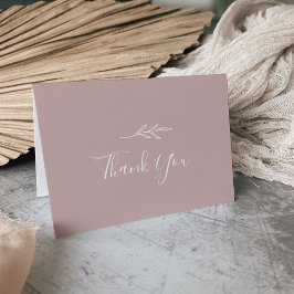 葉ミニマル板 |ダスティバラ結婚のサンキューカード サンキューカード