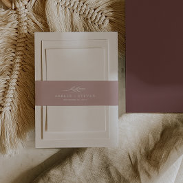 葉ミニマル板 |ダスティバラ結婚ズベリーバンド 招待状ベリーバンド