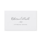 葉ミニマル板 |ダークグレー名刺