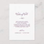 葉ミニマル板 |ナス結婚の願い井戸 エンクロージャーカード (正面)