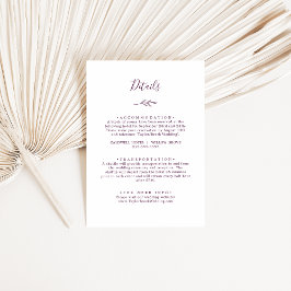 葉ミニマル板 |ナス詳細エンクロージャカード エンクロージャーカード