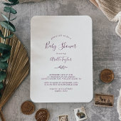 葉ミニマル板 |ナス赤ちゃんシャワー 招待状