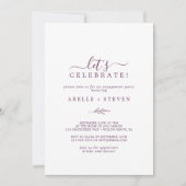 葉ミニマル板 |ナス・レッツ祝ー 招待状 (正面)