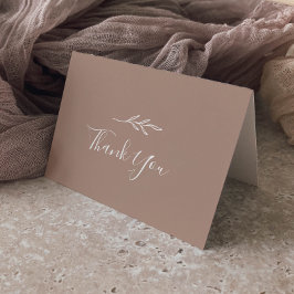 葉ミニマル板 |ニュートラル結婚サンキューカード サンキューカード