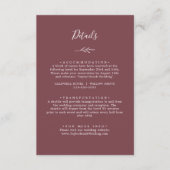 葉ミニマル板 |ブルゴーニュ詳細 エンクロージャーカード (正面)