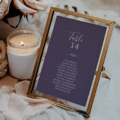 葉ミニマル板 |プラムぶら下がったの座席表カード