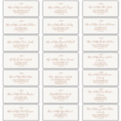 葉ミニマル板 |ボホークリームゲスト住所 シール (正面)