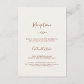 葉ミニマル板 |ボホークリーム披露宴 エンクロージャーカード (正面)