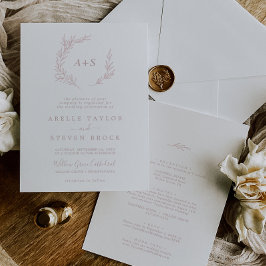 葉ミニマル板 |埃っぽいバラすべて結婚の 招待状