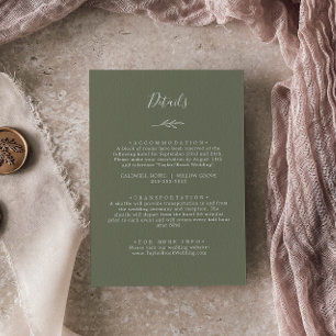 葉ミニマル板  濃い緑の詳細 エンクロージャーカード