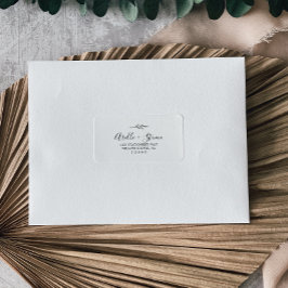 葉ミニマル板 |白黒住所 シール