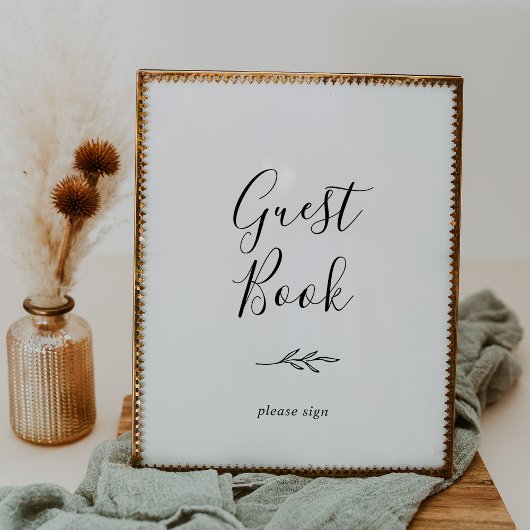 葉ミニマル板 |白黒本のポスター ポスター