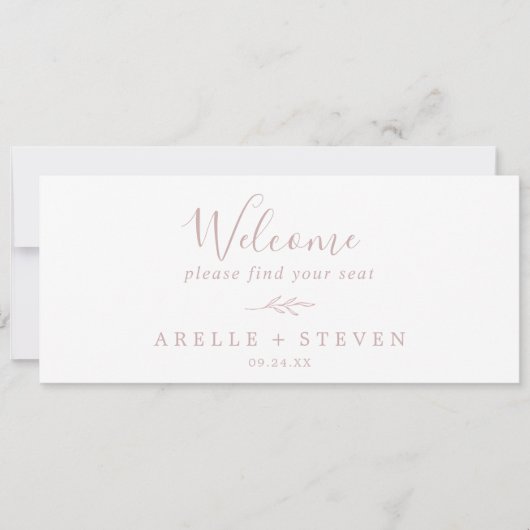 葉ミニマル板 |赤面ピンクのシーティンググラフヘッダー (正面)